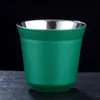 Taza de café italiana más vendida de acero inoxidable de doble pared color 304 aislamiento 80ML taza para niños [¡nuevo!]]