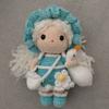 Muñeca de Monstruo de Tres Ojos Colgante de Lana Colgante Tejido a Mano Producto Terminado Muñeca de Ganchillo Hecha a Mano Colgante de Ganchillo Producto Terminado