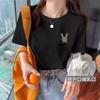 Ropa de Verano Vintage para Mujeres Embarazadas Amamantando para Salir Ropa de Lactancia de Verano para Mamá Hot para Uso Exterior Dibujos Animados Manga Corta