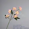 Buquê de Flores Artificiais de Crisântemo Pequeno com 6 Cabeças Cena de Casamento Arranjo de Flores Rosa Phalaenopsis Material DIY Decoração Adereços de Paisagismo