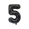 Versión Americana Cuerpo Delgado 32 pulgadas Número Globos de Papel de Aluminio Color Degradado Oro Plata Oro Rosa Globos Numéricos Venta al por Mayor
