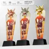 Trofeo de Cristal Personalizado y Medalla para Carrera de Relevos, Juegos Deportivos, Maratón y Campeonato de Carrera de Larga Distancia