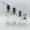 Botella Negra Pequeña de Presión Bomba Botella de Loción 30g Botella de Crema 50ml Botella de Loción Set de Cosméticos Elegante Botella de Vidrio