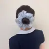 Gomita de Chifón Dulce y Suave para Mujer, Elegante Lazo para Cola de Caballo, Moderno Accesorio para Moño, Diadema Elástica