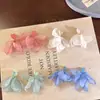 Aretes Pétalo Amor Estilo Vacaciones Junto al Mar Femeninos Hada Alto Nivel Dulces Aretes Adelgazantes para Rostro Fangyuan Aretes Elegantes
