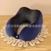 Almohada de Espuma Viscoelástica en Forma de U Almohada de Dibujos Animados en Forma de U logo Regalo para Actividad Almohada de Viaje Siesta Almohada Cervical para el Cuello