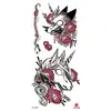 Atacado de Fábrica Adesivos de Tatuagem Personalizados para Mulheres Sexy Flor na Clavícula Rosa Adesivos de Tatuagem à Prova d'Água