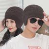 Gorro de punto con orejeras cálidas con forro polar de invierno para hombres y mujeres, para parejas, para ciclismo al aire libre, gorro de lana fría, venta directa de fábrica