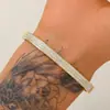 Venda Quente Transfronteiriça Impermeável Resistente ao Desbotamento Aço Titânio Conjunto de Pulseiras de Flor Levemente Luxuoso High-End Moda Versátil Banhado a Ouro 18K