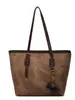 Bolsa Tote Grande Capacidade Feminina 2026 Outono/Inverno Nova Elegante Bolsa de Ombro Bolsa para Estudante Universitário Aula Trabalho Bolsa de Braço