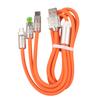 120W Aleación de Zinc Aeronáutico Uno-A-Tres Adecuado para Android, Apple y Huawei Soporta Carga Súper Rápida Cable de Datos Tres-En-Uno