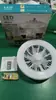 Lámpara Ventilador Pequeña Lámpara Dormitorio Comedor Tornillo LED Techo Bombilla Ventilador de Techo E27 Control Remoto Aromaterapia Regulable