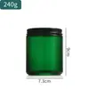 Garrafa de Vela Aromaterapia Resistente ao Calor Cor Personalizada de Fábrica Recipiente de Aroma para Quarto de Casa Candelabro de Vidro Verde Copo Pote Vazio