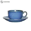 Taza de Comercio Exterior Directo de Fabricantes Venta al por Mayor Cerámica con Esmalte de Cambio de Horno Taza de Cerámica Sencilla Taza de Pareja Regalo Regalo