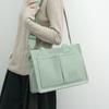 Bolso de lona cruzado, bolso bandolera, maletín portátil para mujer, bolso de mano para negocios, bolso para documentos A4, bolso para estudiantes.