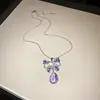 Pendientes con Gancho de Mariposa de Zirconia y Borla de Gota de Agua, Pendientes de Estilo Lujo Ligero y de Gama Alta, Pendientes de Venta Caliente Transfronteriza con un Diseño Único