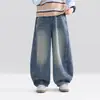 Ropa Infantil Zuoxi Jeans para Niños Primavera y Otoño Vintage Modernos Geniales Pantalones Curvos 2026 Nuevo Estilo Pantalones de Otoño para Niños Grandes