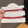 Pulsera con Hebilla Cuadrada de Circonita, Personalizada, Dulce, Exquisita, Moderna, Pulsera Versátil, Lujo Ligero, Joyería de Alta Gama para Mujeres