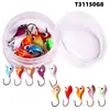 Anzuelo de Pesca con Cabeza de Plomo de 10 Colores con Forma de Delfín Transfronterizo 1.6g Anzuelo de Pesca en Hielo Micro Colorido Señuelo de Pesca Suave Anzuelo de Pesca