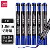 Marcador graso Deli SK109 negro impermeable no se decolora fácilmente pluma de agua roja azul negra de secado rápido punta grande