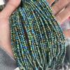 Cuentas redondas de 3 mm, piedra natural, amatista, grano de secuoya, turquesa blanca, copo de nieve, cristal, accesorios de joyería, accesorios de bricolaje, cuentas sueltas