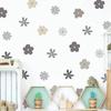 Fandi FX-B340 Morandi - Pegatinas de pared decorativas autoadhesivas con diseño floral pequeño para dormitorio, sala de estar, entrada y embellecimiento del hogar