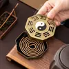 Horno Bagua de Tai Chi Quemador de Incienso para el Hogar Interior Adorno Transfronterizo Pequeño Quemador de Sándalo Xiangyun Quemador Octogonal Creativo de Aromaterapia