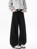 Pantalones Casuales de Trabajo de Pierna Ancha Estilo Ins Retro Americano para Hombre, Nuevos 2026 Sueltos de Pierna Recta Dobladillo Curvo Largo hasta el Suelo Ropa para Hombre