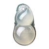 Qiyuke al por mayor colgante de calabaza de calcedonia transparente hidratante de hielo para hombre y mujer colgante de calcedonia Fu Lu Shou