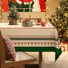 Mantel de Navidad, impermeable y a prueba de aceite, fácil de limpiar, rojo, crea una atmósfera festiva, nuevo modelo 2025, mantel rectangular para mesa de café y mesa de comedor