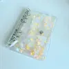 Transfronterizo en stock transparente PVC removible diario fantasía arena movediza A6 libro de mano lentejuelas hojas sueltas
