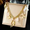 Collar Colgante Estrella de Mar Concha Serie Océano Venta Caliente Transfronteriza Europea y Americana Acero Inoxidable Chapado en Oro Versátil Collar Decorativo para Mujer