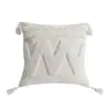 Almofada Tufted Ins Borla Capa de Almofada Feita à Mão Chenille Capa de Almofada para Sofá Sala de Estar Almofada Geométrica Capa de Almofada para Cintura