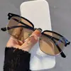 Óculos de Meia-Armação, Estilosos e Intelectuais, Óculos de Receituário Fotocromáticos Retrô, Anti-Luz Azul, Casual para Negócios, Cool e Estilosos, Óculos Sem Grau, Frete Grátis D