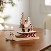 Adornos Navideños Decoraciones Creativas Adornos de Papá Noel Estrella de Cinco Puntas Regalos Regalos de Navidad Adornos de Madera para las Fiestas