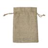 Bolsa de lino con cordón para envolver joyas, pequeña bolsa de lino para joyas, bolsita de lino para cosméticos, regalo de lino en stock