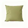 Verde Pasto Poliéster Cuadros Rayas Grandes Pequeñas Color Sólido Cuadrado Sofá Almohada Lumbar Cojín de Respaldo Cojín de Respaldo Funda de Almohada 45 40 50