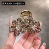 Pinza Pequeña de Flor de Cristal para el Cabello Estilo Lujo Ligero de Celebridad de Internet para Mujer, Pinza de Flequillo de Gama Alta, Nuevo Pasador para Peinados Semirecogidos en la Parte Posterior de la Cabeza