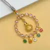 Hangzhou Autêntico Novo Estilo Chinês Cinco Vias Deus da Riqueza Pepita de Ouro Pequena Saco da Sorte Decoração Pendente Ornamento Pendente para Carro Presente