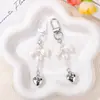 Simple Plata Corazón Lazo Cuentas para Ensartar Pixel Beads Llavero Colgante DIY Moda Versátil Cadena de Teléfono Bolso Encanto