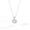 Collar con Colgante de Acero de Titanio de Venta Caliente Transfronterizo, Nicho de Lujo Ligero de Alta Gama, Personalizado, Flor por Lote de 18K, Simple Ins, Colgante para Mujer