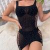 TZ96 Amazon Europeu e Americano strass quente sexy lingerie ponto diamante Céu Estrelado transfronteiriço vestido online uniforme tentação
