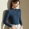 2026 Nuevo Top de Punto de Primera Línea Listo para Usar Ajustado de Cuello Alto para Mujer Otoño/Invierno Ropa Interior Engrosada Adelgazante de Manga Larga