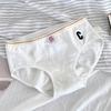 Venta al por mayor Estilo Femenino Algodón para Bebé Ropa Interior para Mujer Bordado con Letra C Cómodo y Transpirable Sin Entrepierna Algodón Antibacteriano 5A Triángulo