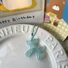 Llavero de Perro Explosión Luminosa Estilo Ins Colgante Corazón de Chica Adornos Colgantes para Mochila Escolar Estudiante Regalo para Novia