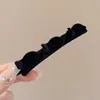 Pinza para el Cabello Trenzada de Terciopelo de Doble Capa para Mujer 2026 Nuevo Estilo Pinza de Princesa Perezosa Flequillo Lateral Pinza de Pato Accesorio para el Cabello