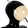 Capuz de Látex Sexy de Halloween Capuz de Látex Chapéu Inflável Capuz com Tubo de Boca Máscara de Gás