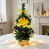 Árvore de Natal de Mesa 20cm Decoração de Natal Decoração de Vitrine de Loja Árvore de Natal de Flor Artificial Novo Produto 2026