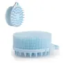Cabeça de massagem de silicone tátil para limpeza, escova de banho para bebê para treinamento, escova de banho de silicone sensorial dupla face