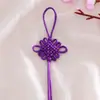 Nó Chinês Pequeno Pingente Materiais DIY Tecido à Mão Estilo Chinês Presente Pequeno Pingente Atacado Produto Semi-Acabado de 6 Placas